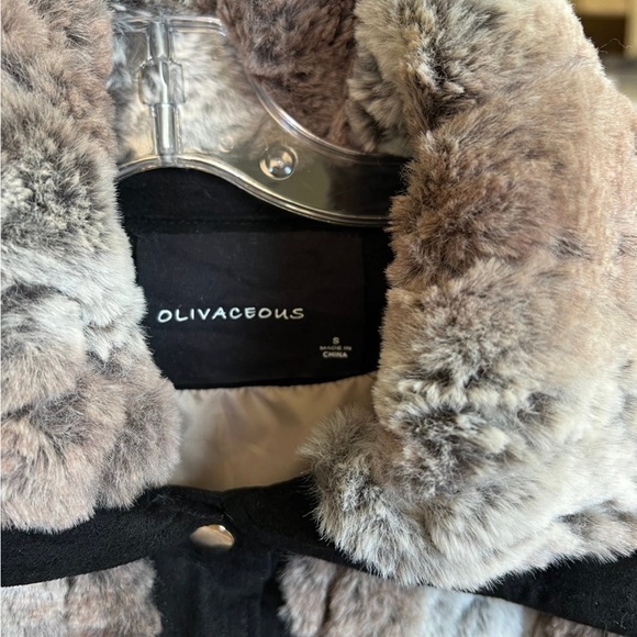 Olivaceous Fur Jacket - Picture 2 of 5